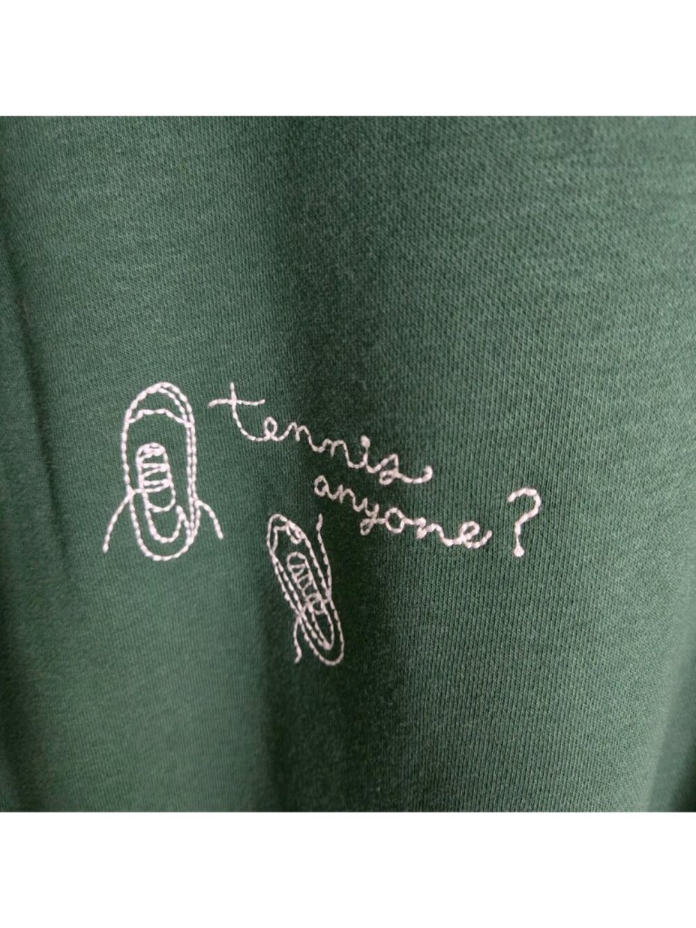 Scotch & Soda Amsterdam NWT Eden Green Embroidered Tennis Sweatshirt Size M - Picture 10 of 15